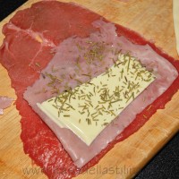 Carpaccio con prosciutto cotto, sottiletta e ramerino