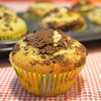 Muffin con gocce di cioccolato