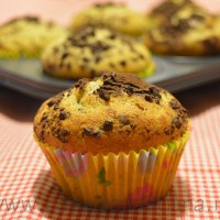 Muffin con gocce di cioccolato